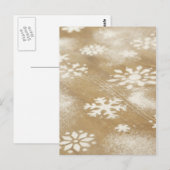 Carte Postale Conception de Snowflakes (Devant / Derrière)