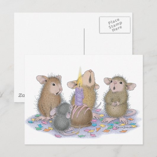Carte Postale Conception de souris - (Devant / Derrière)
