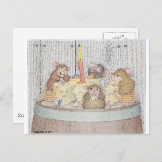 Carte Postale Conception de souris - (Devant / Derrière)