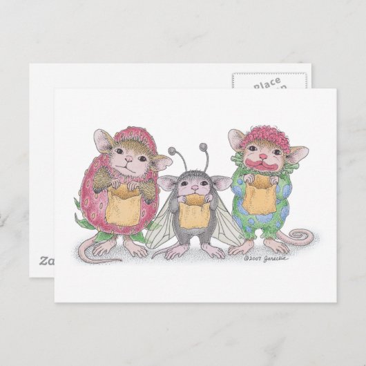 Carte Postale Conception de souris - (Devant / Derrière)