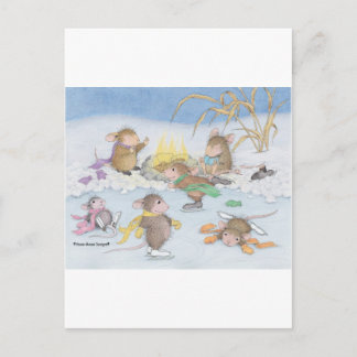 Carte Postale Conception de souris maison®