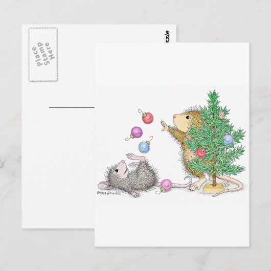 Carte Postale Conception de souris maison® (Devant / Derrière)