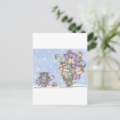 Carte Postale Conception de souris maison® (Debout devant)