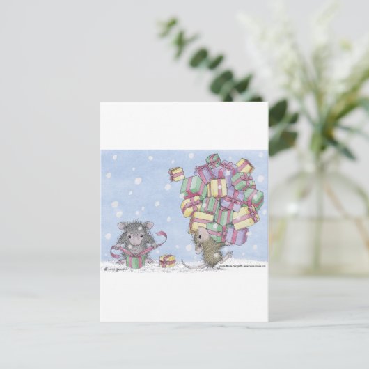 Carte Postale Conception de souris maison® (Debout devant)