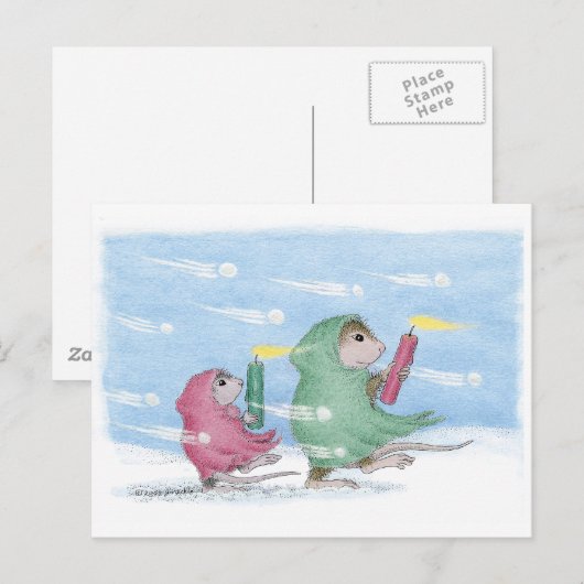 Carte Postale Conception de souris maison® (Devant / Derrière)