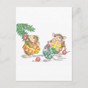 Carte Postale Conception de souris maison®