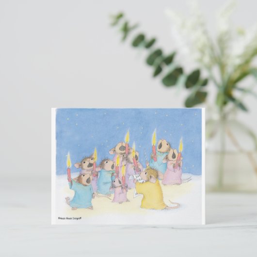 Carte Postale Conception de souris maison® (Debout devant)