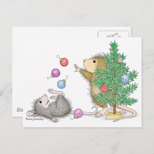 Carte Postale Conception de souris maison® (Devant / Derrière)