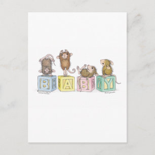 Carte Postale Conception de souris maison®