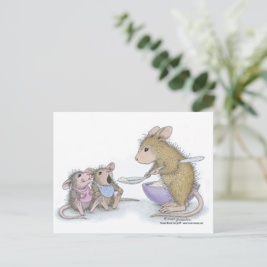 Carte Postale Conception de souris maison® (Debout devant)