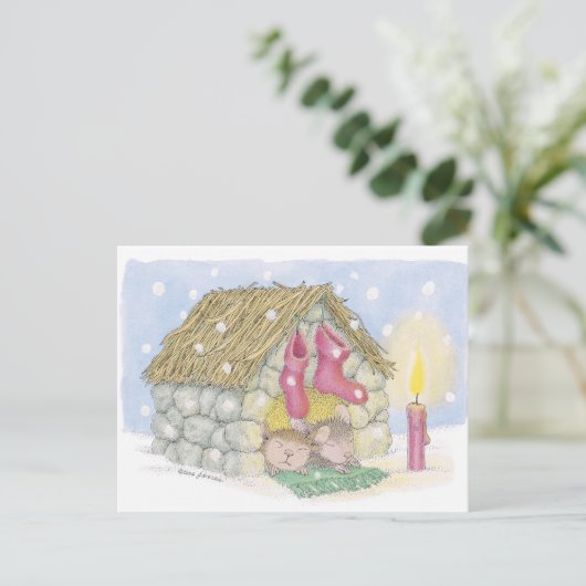 Carte Postale Conception de souris maison® (Debout devant)