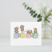 Carte Postale Conception de souris maison® (Debout devant)