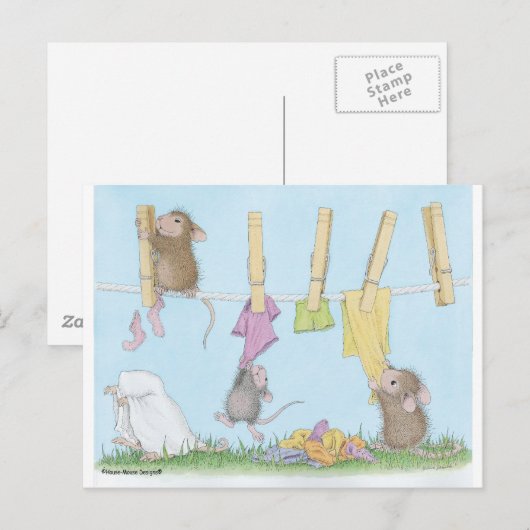 Carte Postale Conception de souris maison® (Devant / Derrière)