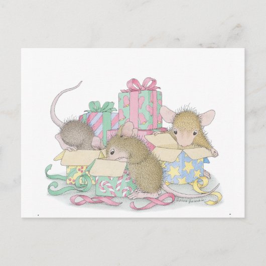 Carte Postale Conception de souris maison® (Devant)