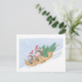 Carte Postale Conception de souris maison® (Debout devant)