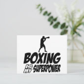 Carte Postale Conception de sports de boxe (Debout devant)
