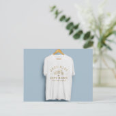Carte Postale conception de t-shirt avec un beau logo (Debout devant)
