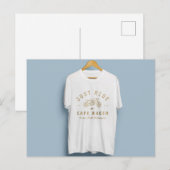 Carte Postale conception de t-shirt avec un beau logo (Devant / Derrière)