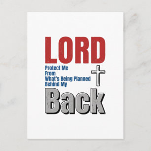 Carte Postale Conception de t-shirt de foi chrétienne Lord Prote
