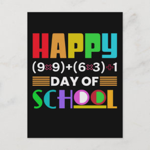 Carte Postale Conception de T‑Shirt pour les 100 Jours de la Ren