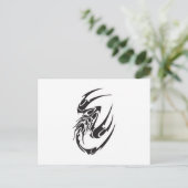 Carte Postale Conception de tatouage tribal de scorpion (Debout devant)