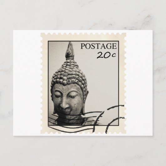 Carte Postale Conception de timbre-poste de Bouddha (Devant)