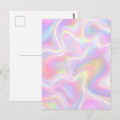 Carte Postale Conception de tourbillon holographique pastel vibr (Devant / Derrière)