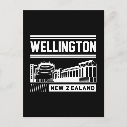 Carte Postale Conception de typographie moderne à Wellington Nou (Devant)
