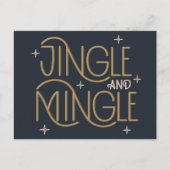 Carte Postale Conception de vacances festive Jingle and Mingle (Devant)