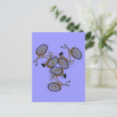 Carte Postale Conception de vélo vintage 1950 (Debout devant)