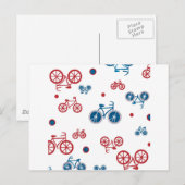 Carte Postale Conception de vélos Vintages rétro (Devant / Derrière)