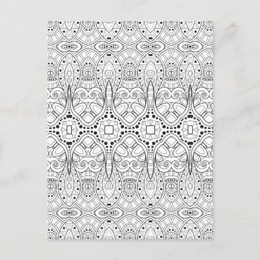 Carte Postale Conception de Zendoodle Tribal (Devant)
