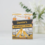 Carte Postale Conception de zone d'anniversaire de construction  (Debout devant)