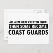 Carte Postale Conception des gardes-côtes (Devant / Derrière)