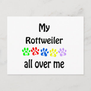 Carte Postale Conception des marches Rottweiler