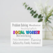 Carte Postale Conception des tâches professionnelles des travail (Debout devant)