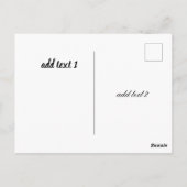 Carte Postale conception d'instruments de musique (Dos)