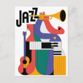 Carte Postale conception d'instruments de musique (Devant)