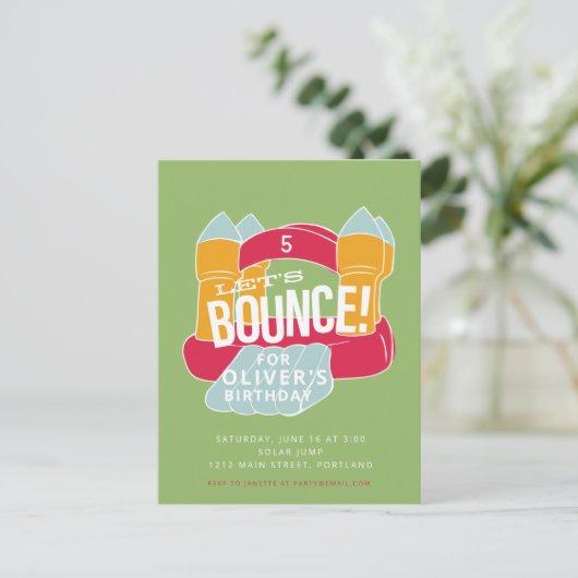 Carte Postale Conception d'invitation de fête d'anniversaire de  (Debout devant)