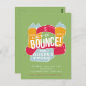 Carte Postale Conception d'invitation de fête d'anniversaire de  (Devant / Derrière)