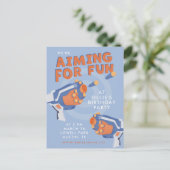 Carte Postale Conception d'invitation de pistolets à mousse (Debout devant)