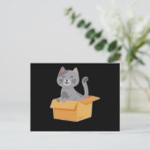 Carte Postale Conception drôle de chat Chats Motif Mignon Patte  (Debout devant)