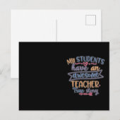 Carte Postale Conception Drôle Mes Élèves Ont Enseignant (Devant / Derrière)