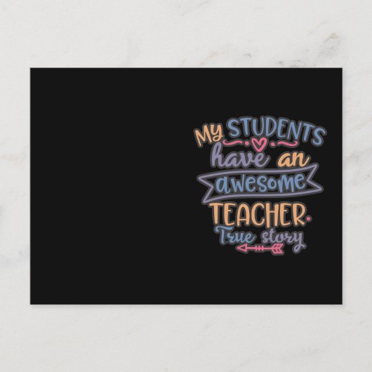 Carte Postale Conception Drôle Mes Élèves Ont Enseignant (Devant)