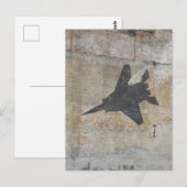 Carte Postale Conception du avion de combat (Devant / Derrière)