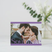 Carte Postale Conception du cadre d'âme typographique (Debout devant)