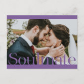 Carte Postale Conception du cadre d'âme typographique (Devant)