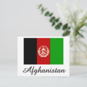 Carte Postale Conception du drapeau afghan (Debout devant)