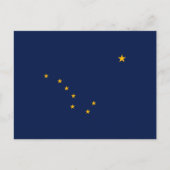 Carte Postale Conception du drapeau de l'État de l'Alaska (Devant)