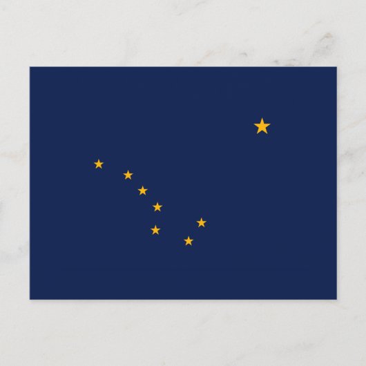 Carte Postale Conception du drapeau de l'État de l'Alaska (Devant)